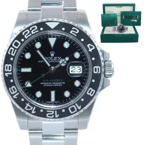 PAPERS Papers Rolex GMT Master II 116710 Steel Black Ceramic Watch Box