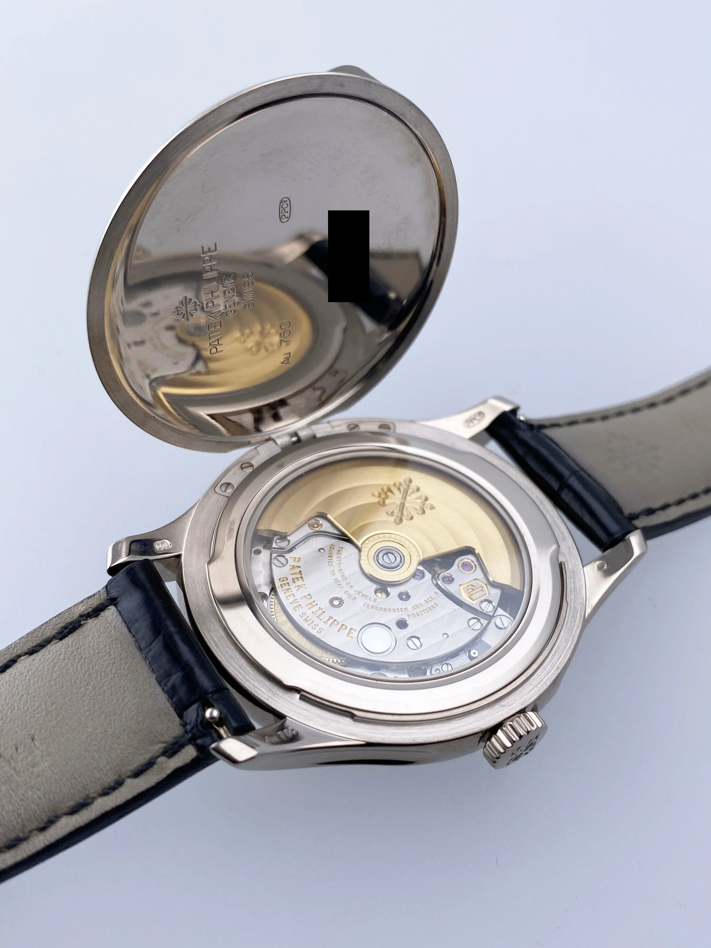 Patek Philippe Calatrava 5227G Ivory Dial 18K White Gold Mens Watch Box Papers
