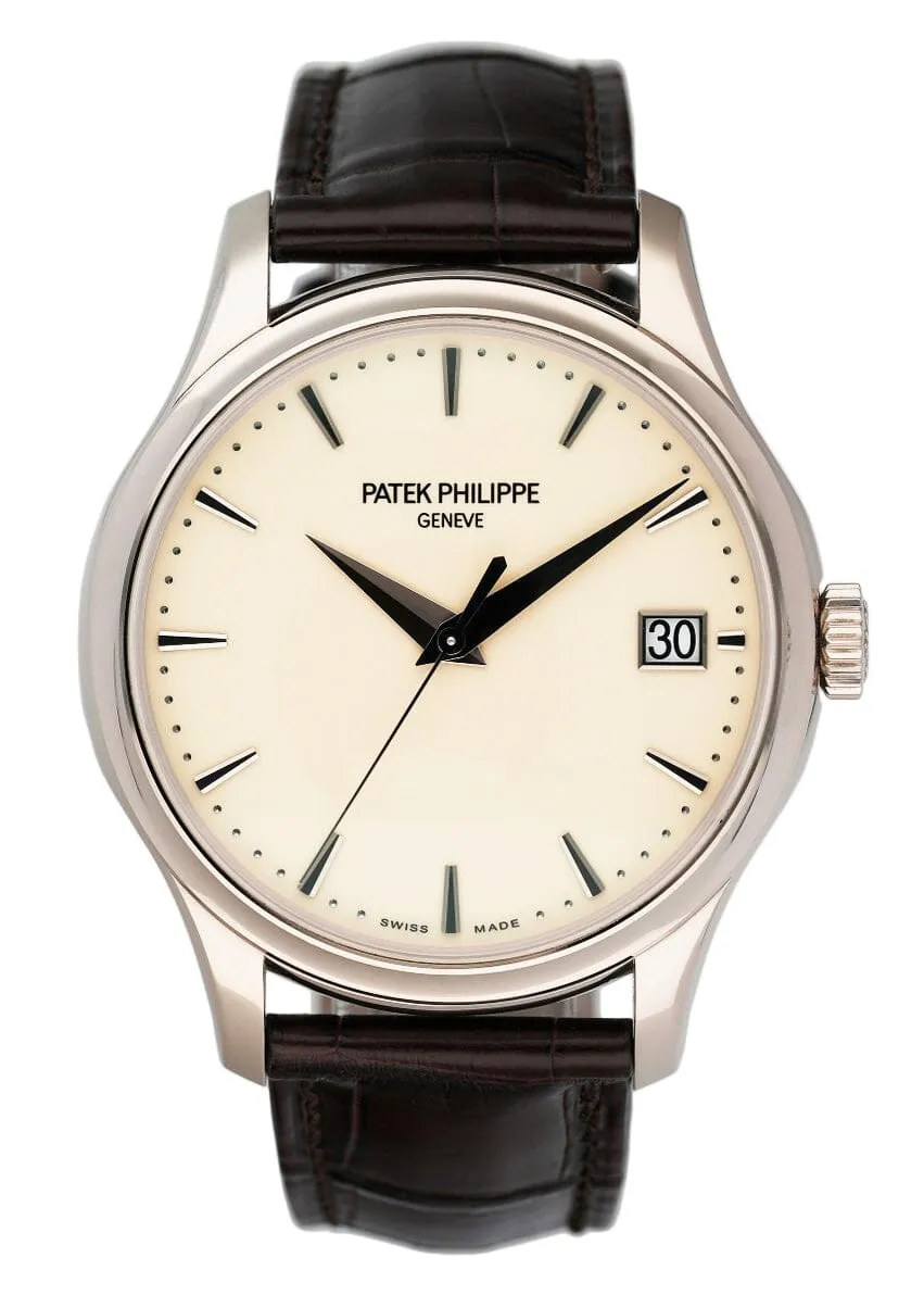 Patek Philippe Calatrava 5227G Ivory Dial Mens Watch Box Papers