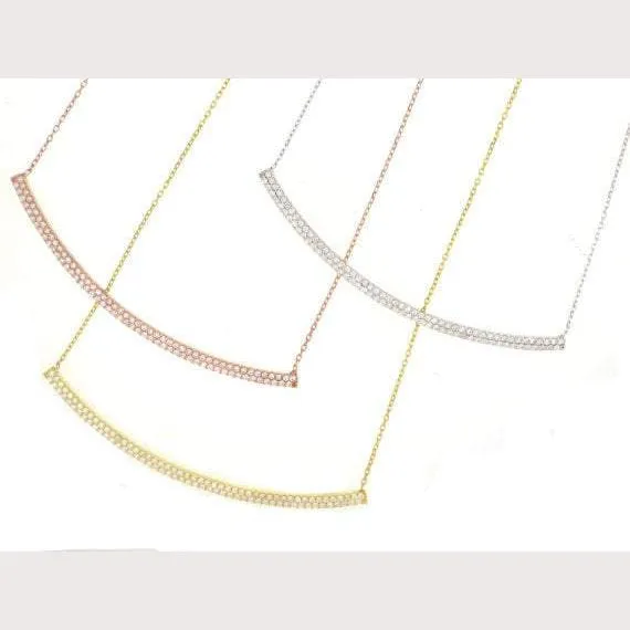 Pave Bar Necklace