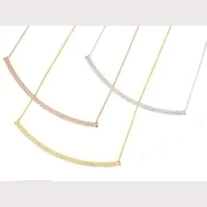 Pave Bar Necklace