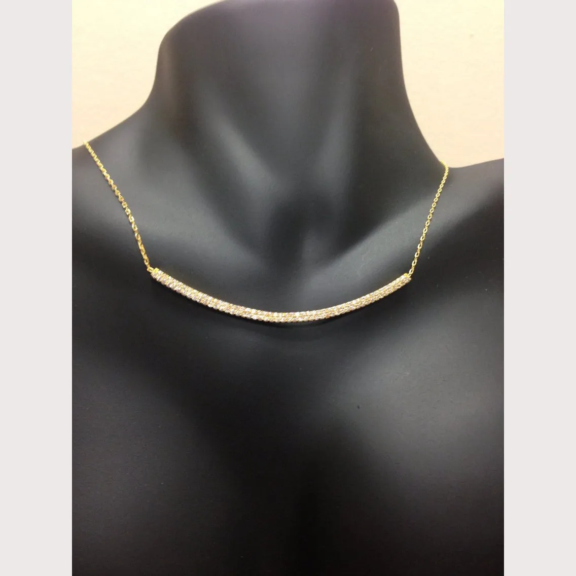 Pave Bar Necklace