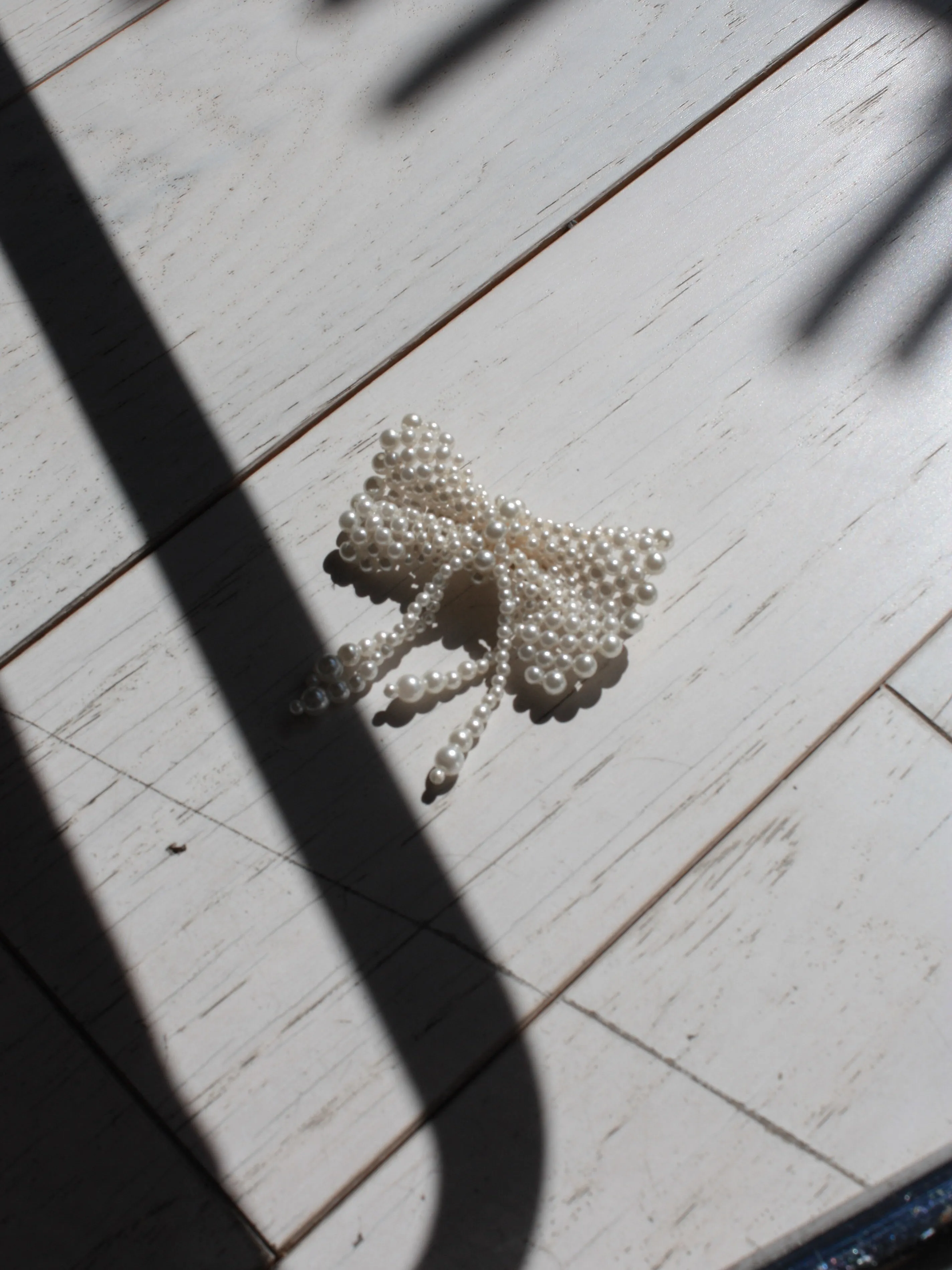 Pearl Bow Brooch