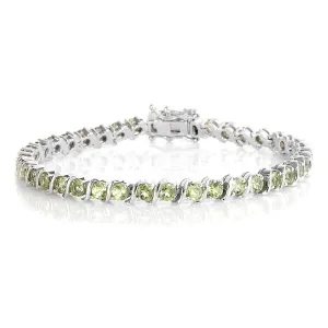 Peridot 925 Sterling Silver Tennis Bracelet Jewelry