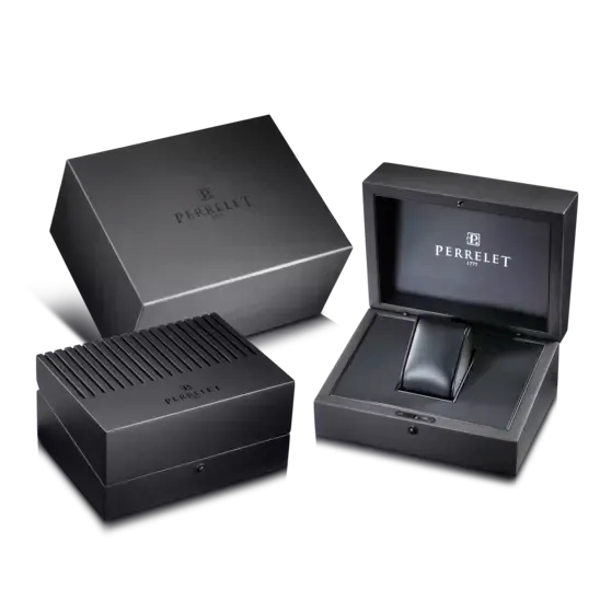 Perrelet Watch Diamond Flower Black Dial -A2065/5
