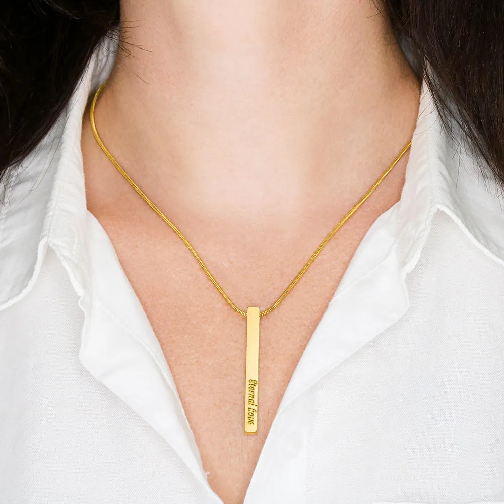 Personalized Bar Necklace
