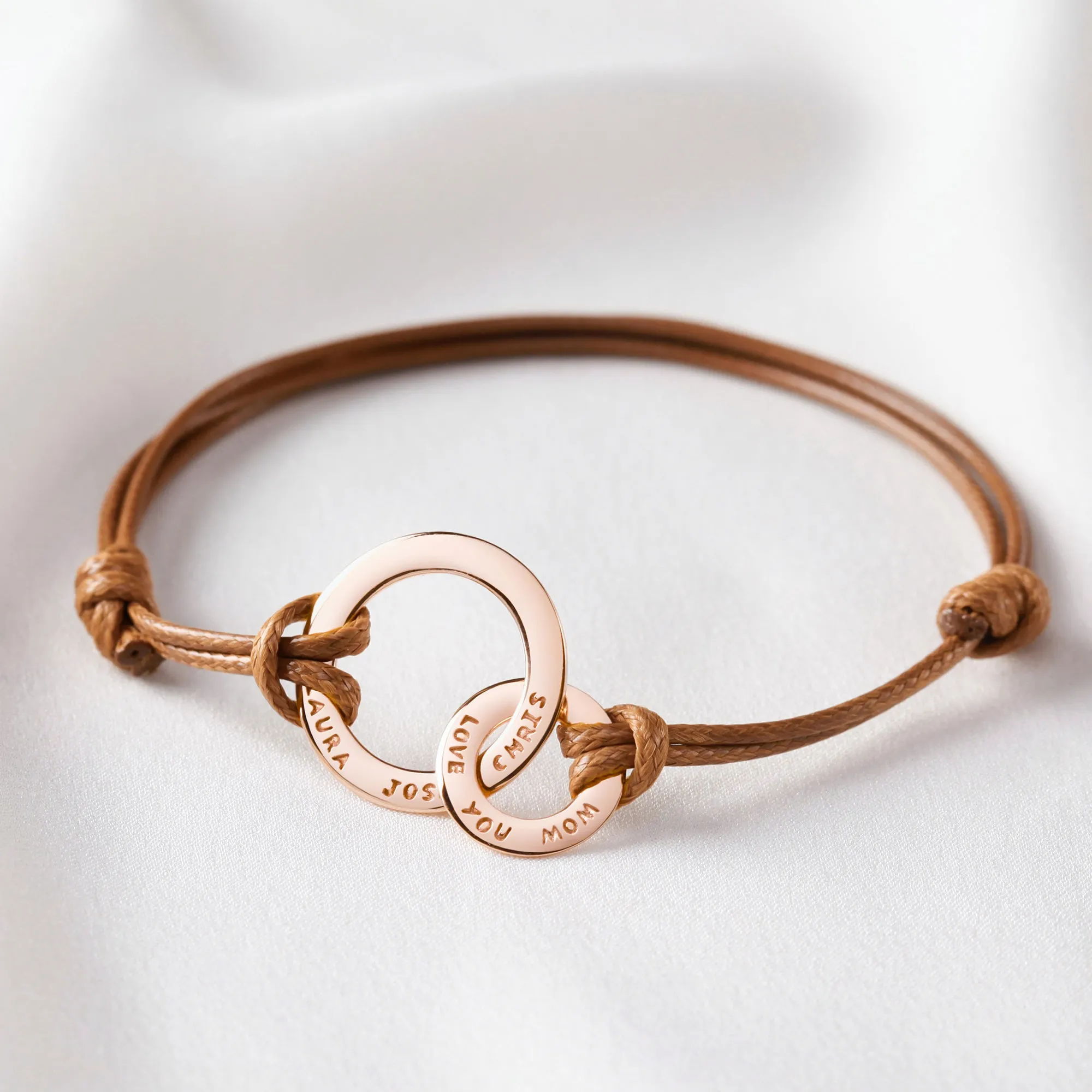 Personalized Family Bracelet - 925 Sterling Silver & 18K Gold Plated, Memorial Gift for Mom, Grandma, Nana, Mother's Day Gift