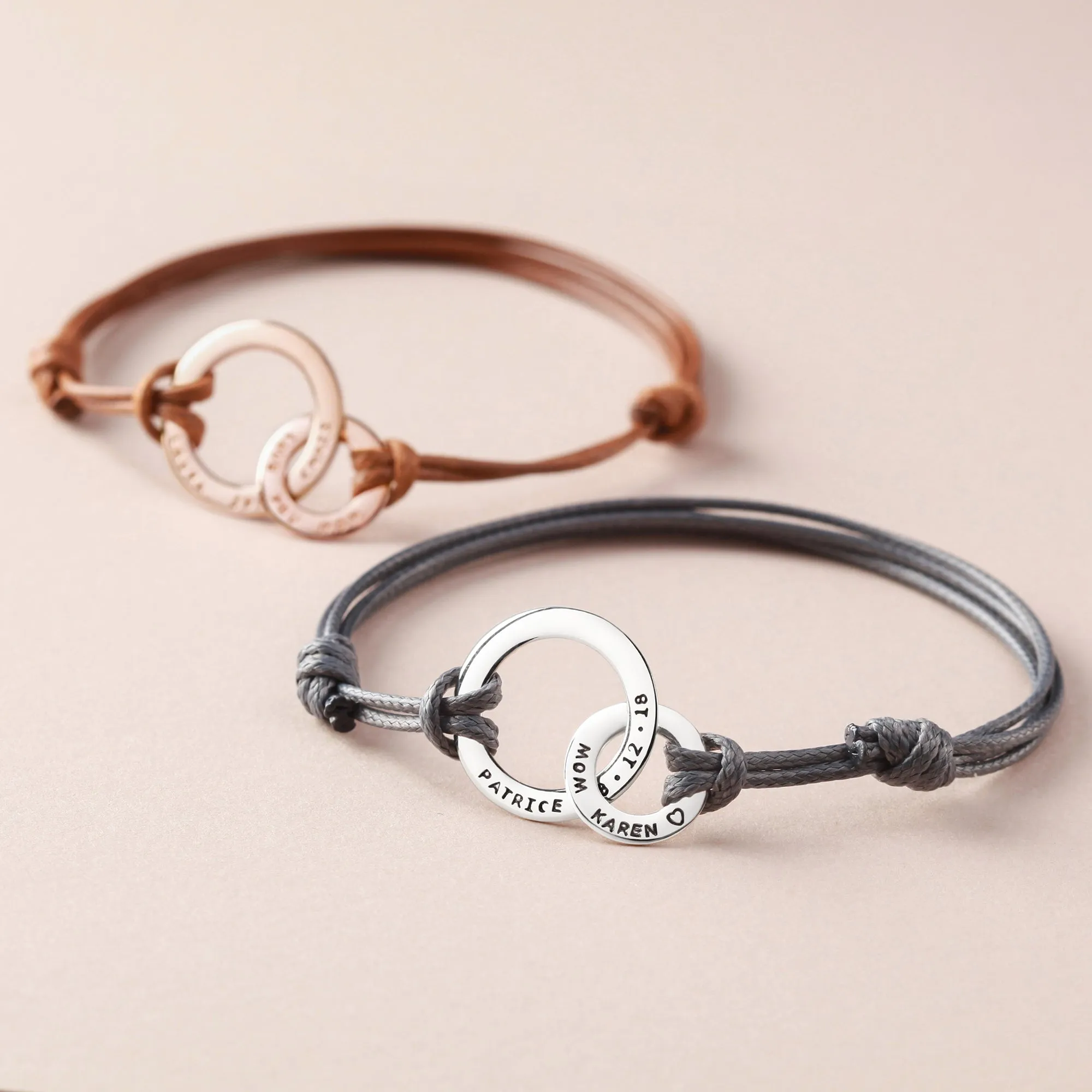 Personalized Family Bracelet - 925 Sterling Silver & 18K Gold Plated, Memorial Gift for Mom, Grandma, Nana, Mother's Day Gift