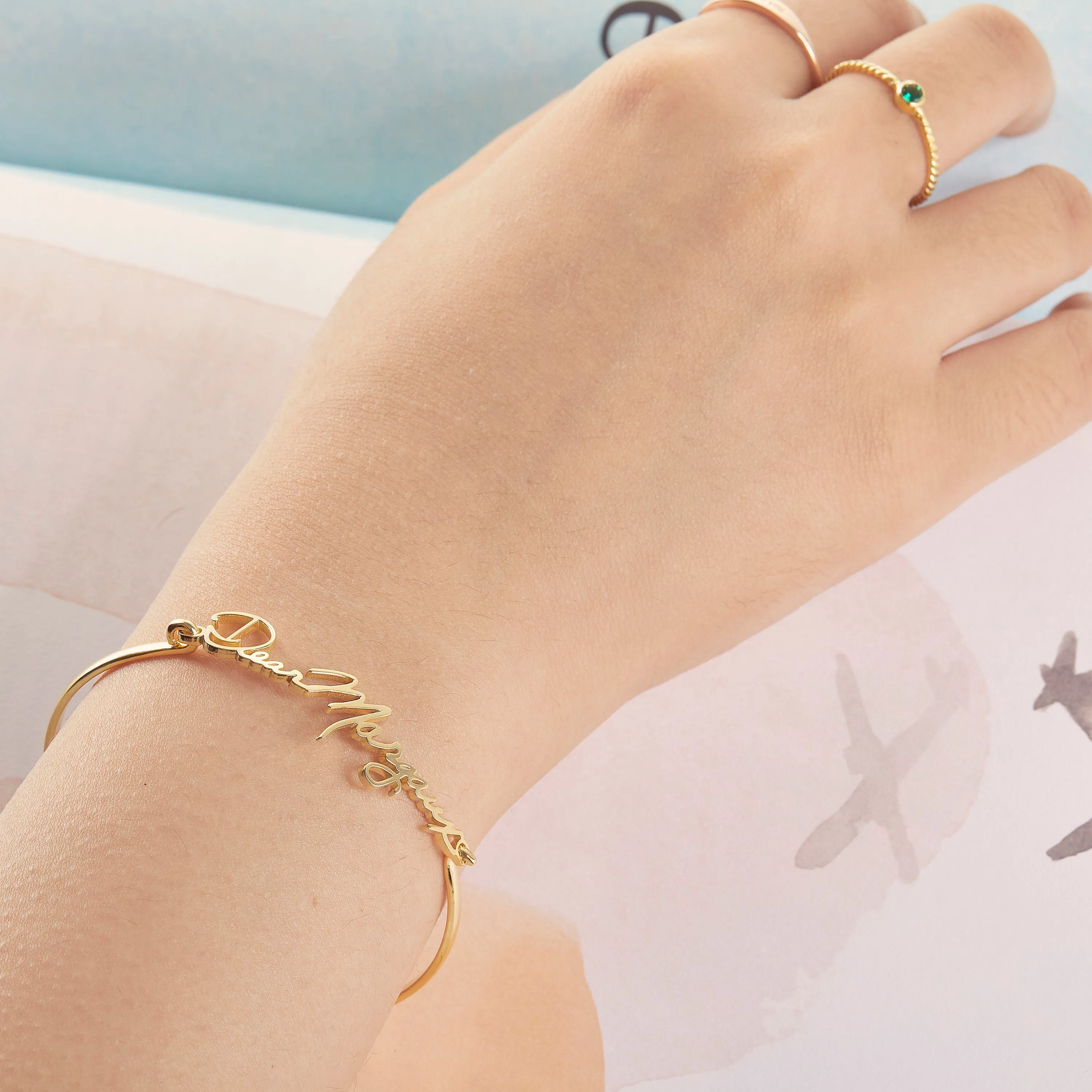 Personalized Handwriting Bracelet | Keepsake Memorial Bracelet | Actual Handwriting Bracelet | Signature Bracelet | Handwriting Jewelry