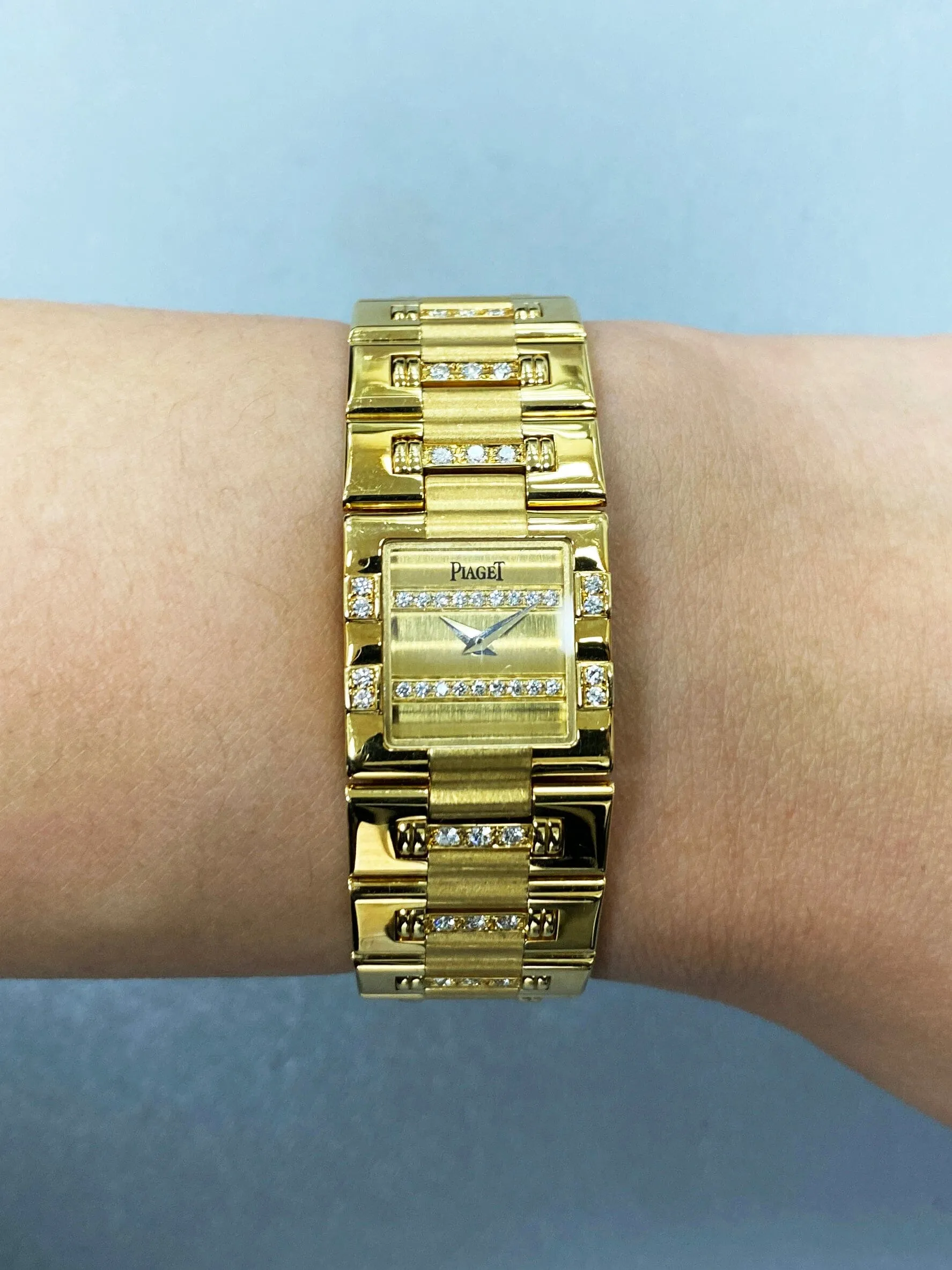 Piaget Dancer 15327K818 Diamond Yellow Gold Ladies Watch