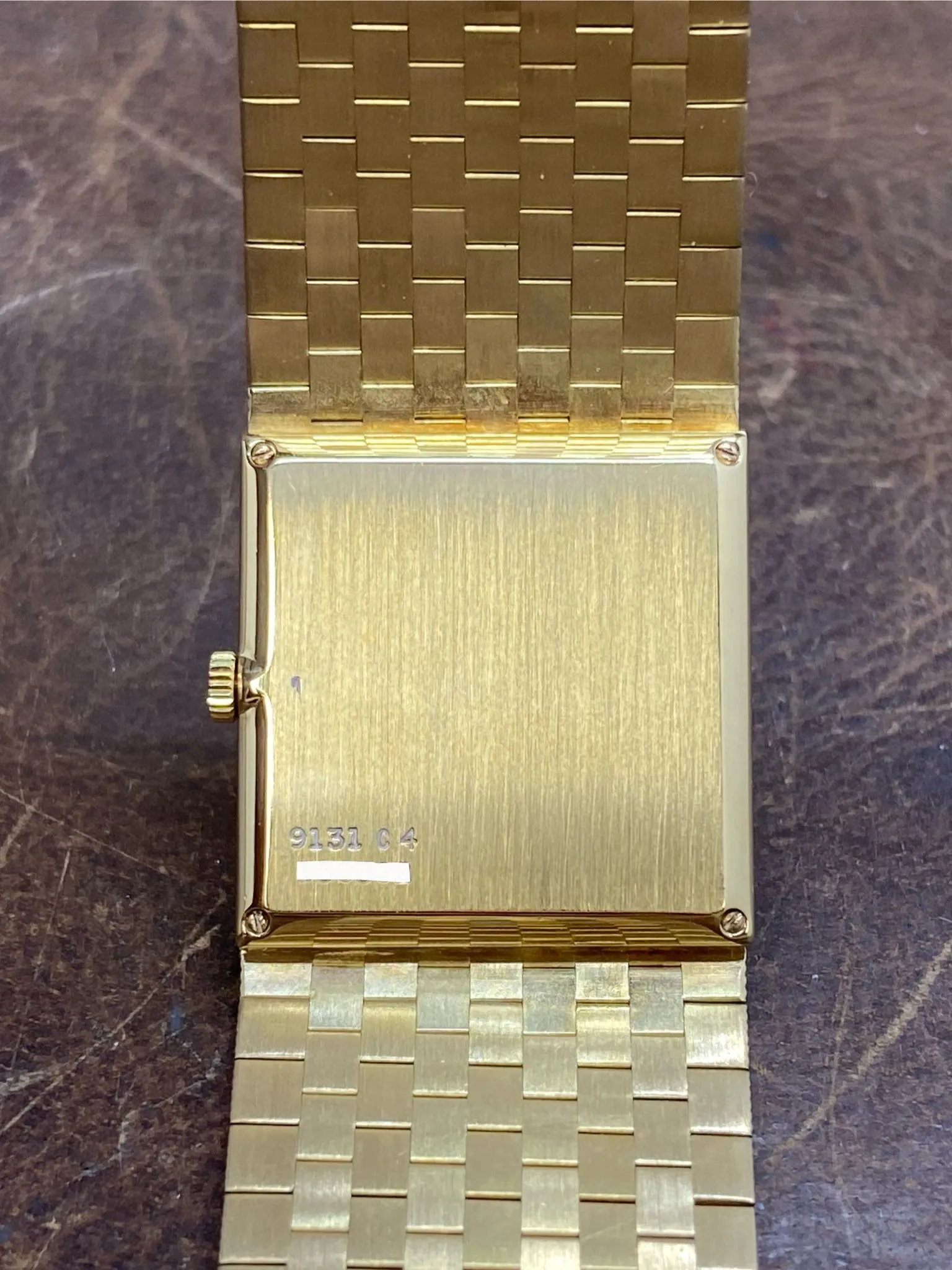 Piaget Polo 18K Yellow Gold 9131 C4 Champagne Dial Manual Wind Watch