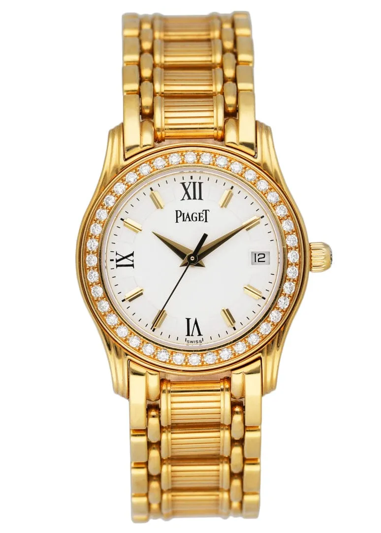 Piaget Polo 2nd Gen 22005M501D Diamond Bezel Ladies Watch Box Papers