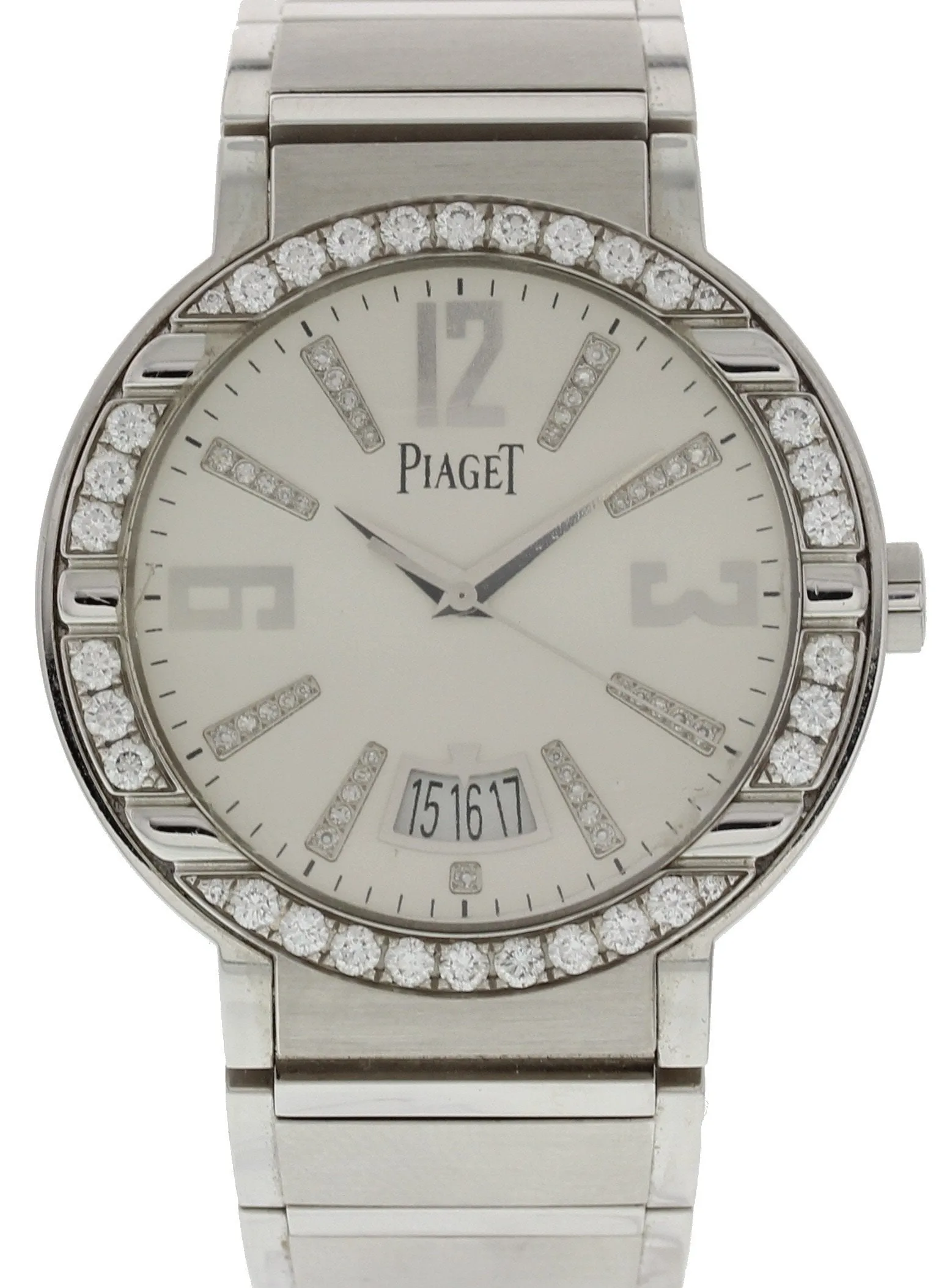 Piaget Polo P10183 18k White Gold Diamond Automatic