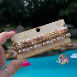 Pink Panache Neutral Stones Extended Bracelet Set