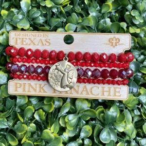 Pink Panache Red Angel Bracelet set