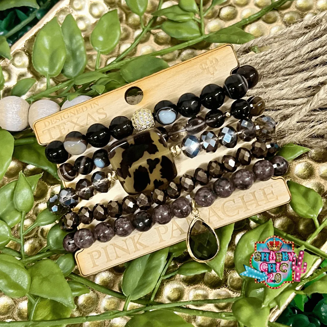 Pink Panache Tortoise Shell Bracelet Set