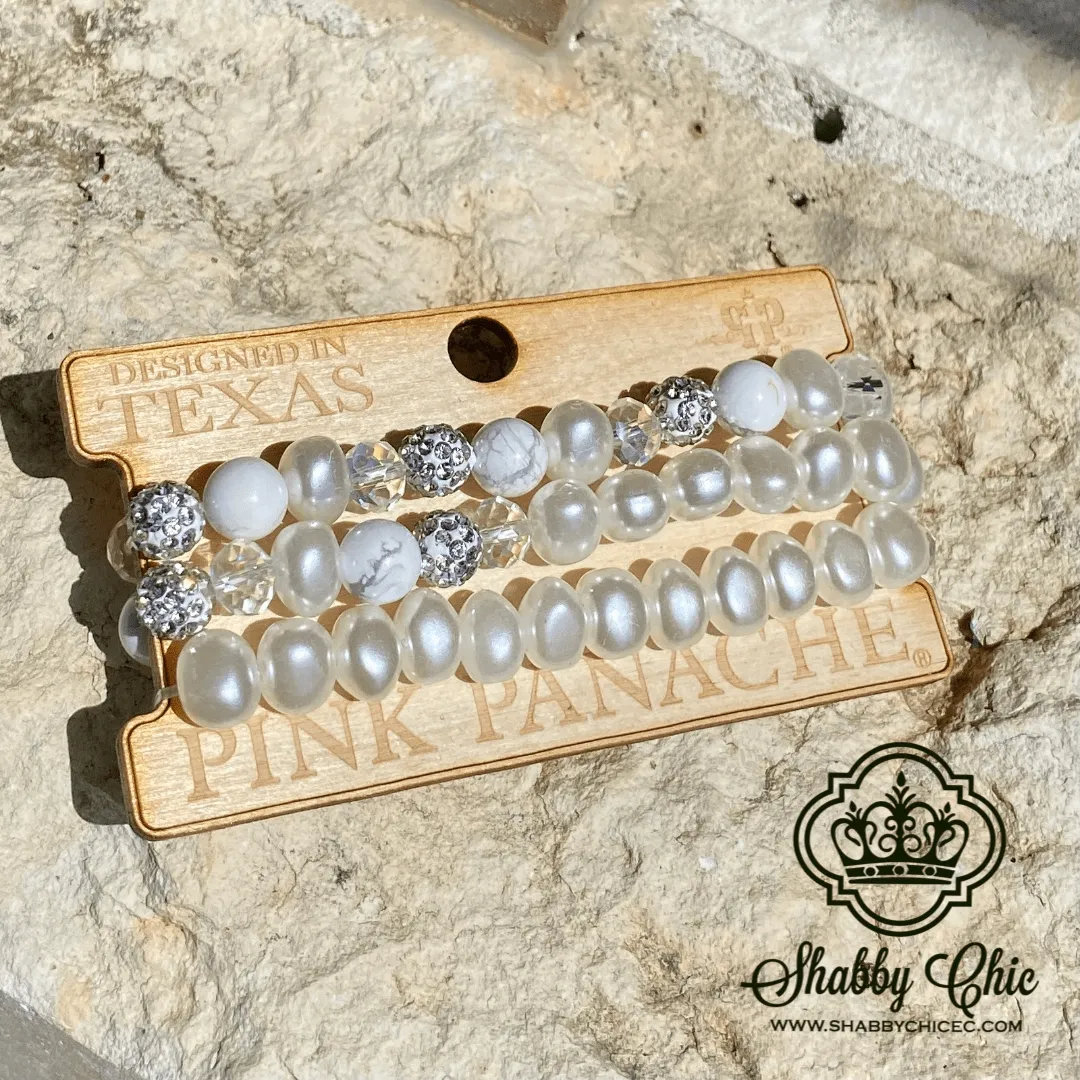 Pink Panache Wedding Vibes Bracelet set