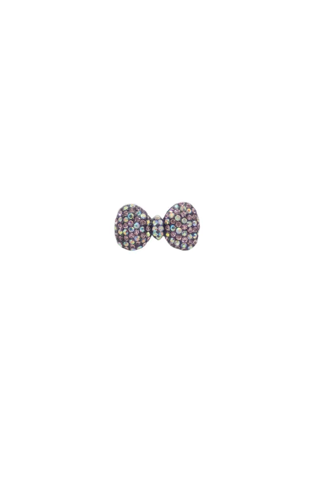 Pink/AB Bow Brooch