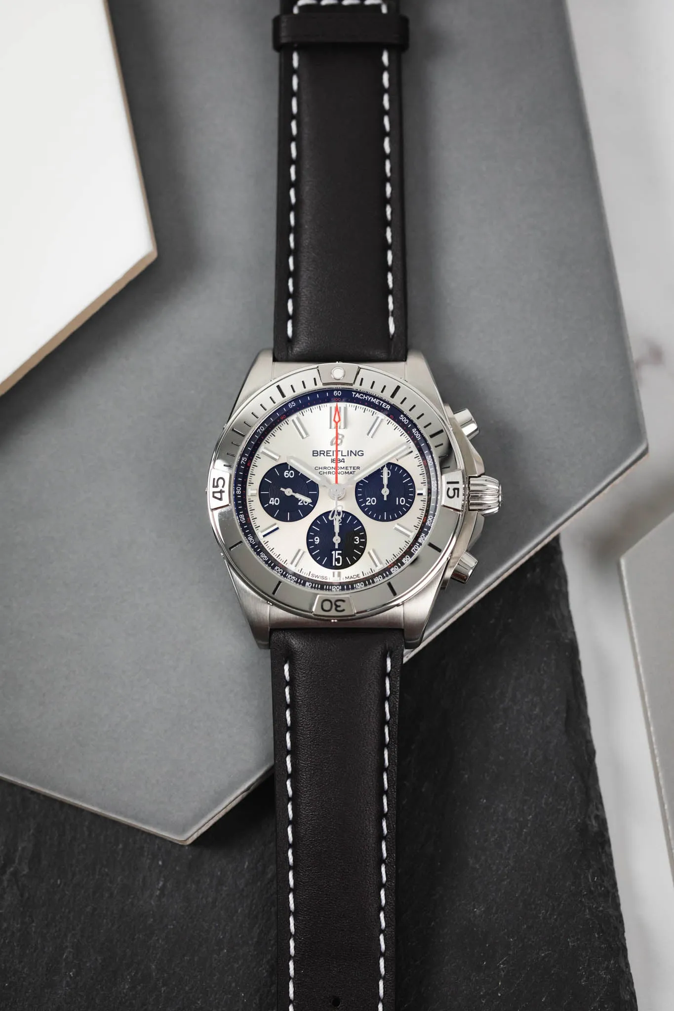 Polaris Padded Baranil Watch Strap in Brown