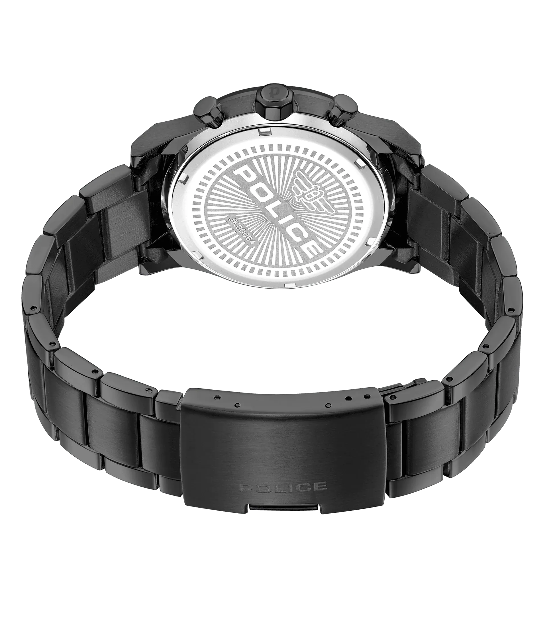 Police Knotty Gents Black Dial Watch