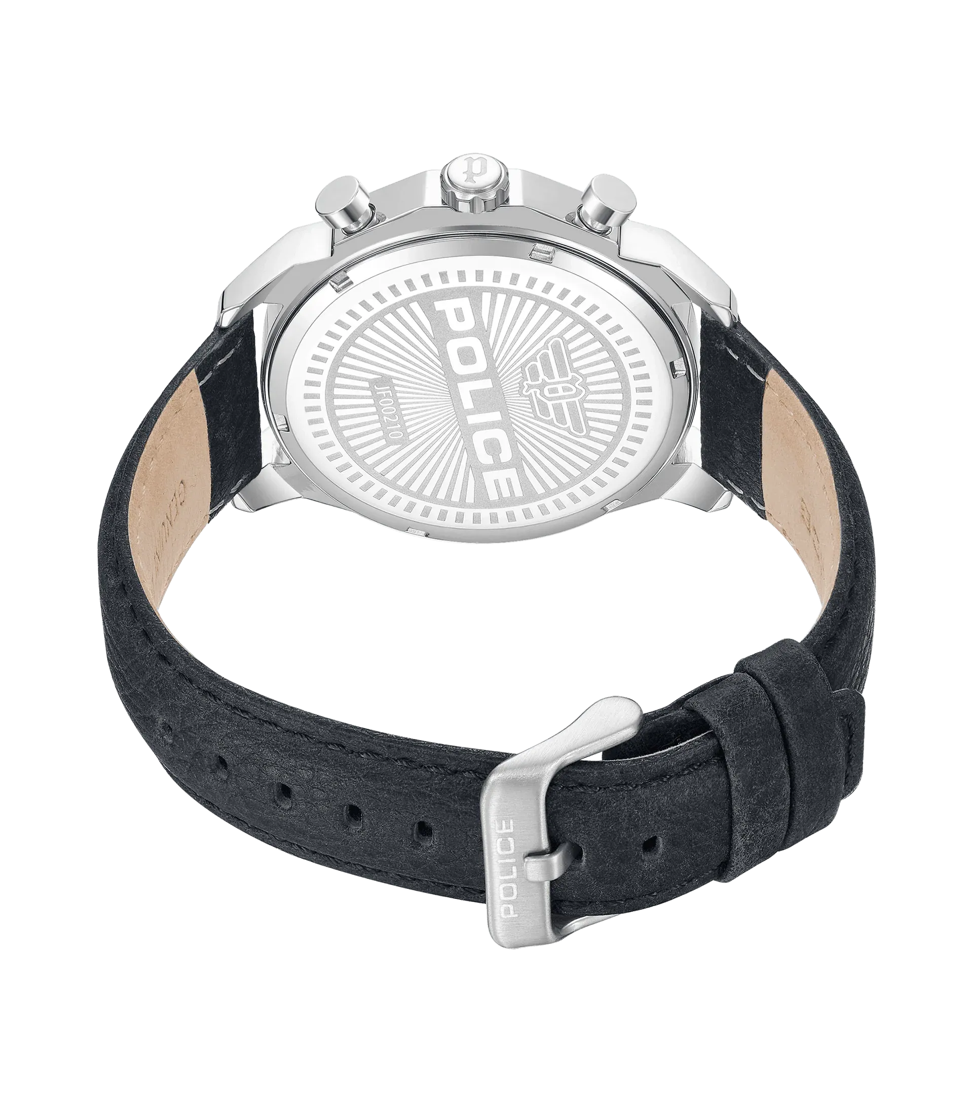 Police Rangy Metaverse Gents Grey Dial Grey Leather Strap Watch