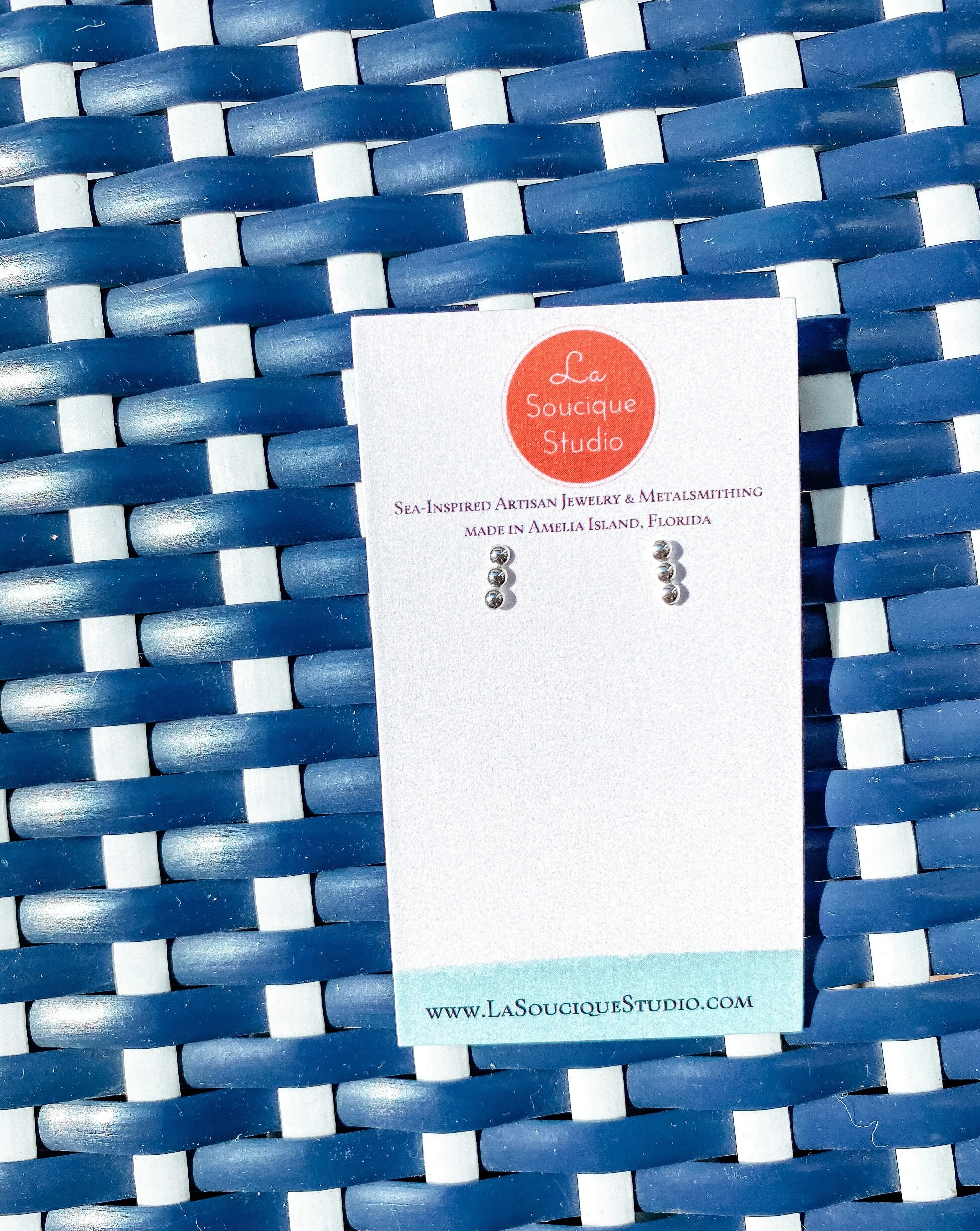 Power of Three Earrings - Sterling Silver