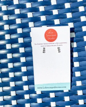 Power of Three Earrings - Sterling Silver