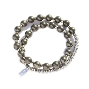 Pyrite Wrist Mala Bracelet