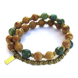 "Abundance and Protection" Moss Agate and Jasper *Final Sale*