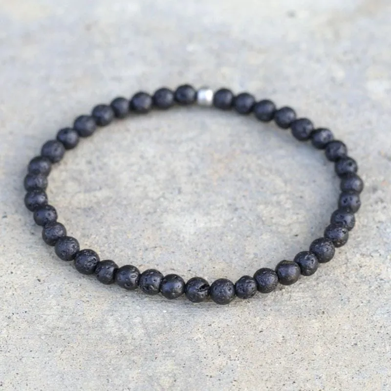 "Grounding" Lava Delicate Bracelet