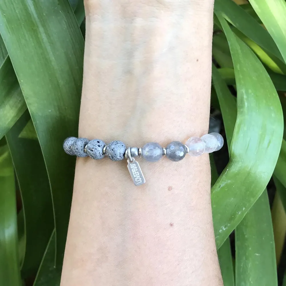 "Healing" Quartz Crystal Essential Oil Diffuser Bracelet