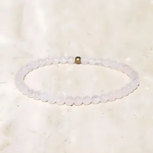 "Love" Rose Quartz Delicate Bracelet