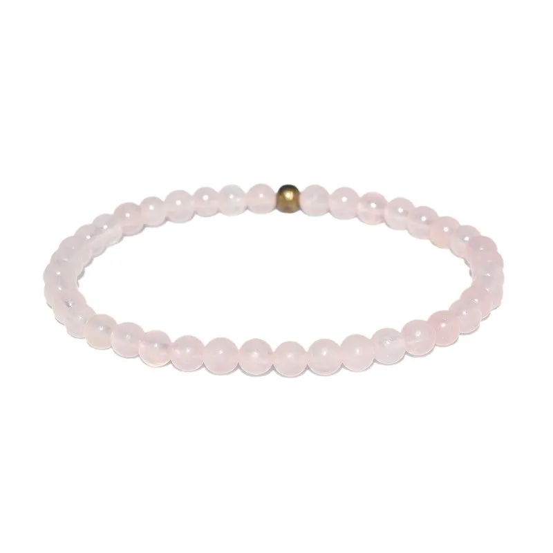 "Love" Rose Quartz Delicate Bracelet
