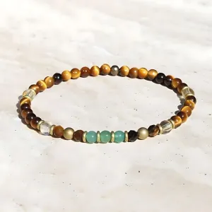 "Money Magnet" Tiger's Eye and Aventurine Bracelet
