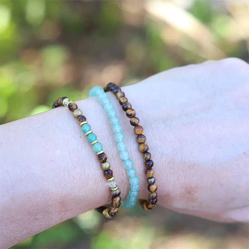 "Money Magnet" Tiger's Eye and Aventurine Bracelet