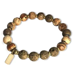 "Protection" Jasper Essential Oil Diffuser Bracelet