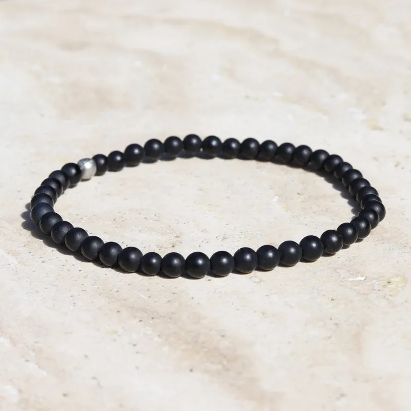 "Soothing" Matte Onyx Bracelet