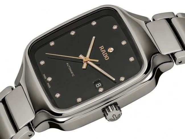 RADO True Square Automatic Diamonds Gunmetal Ceramic Men's Watch R27077702