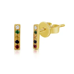 Rainbow Bar Stud