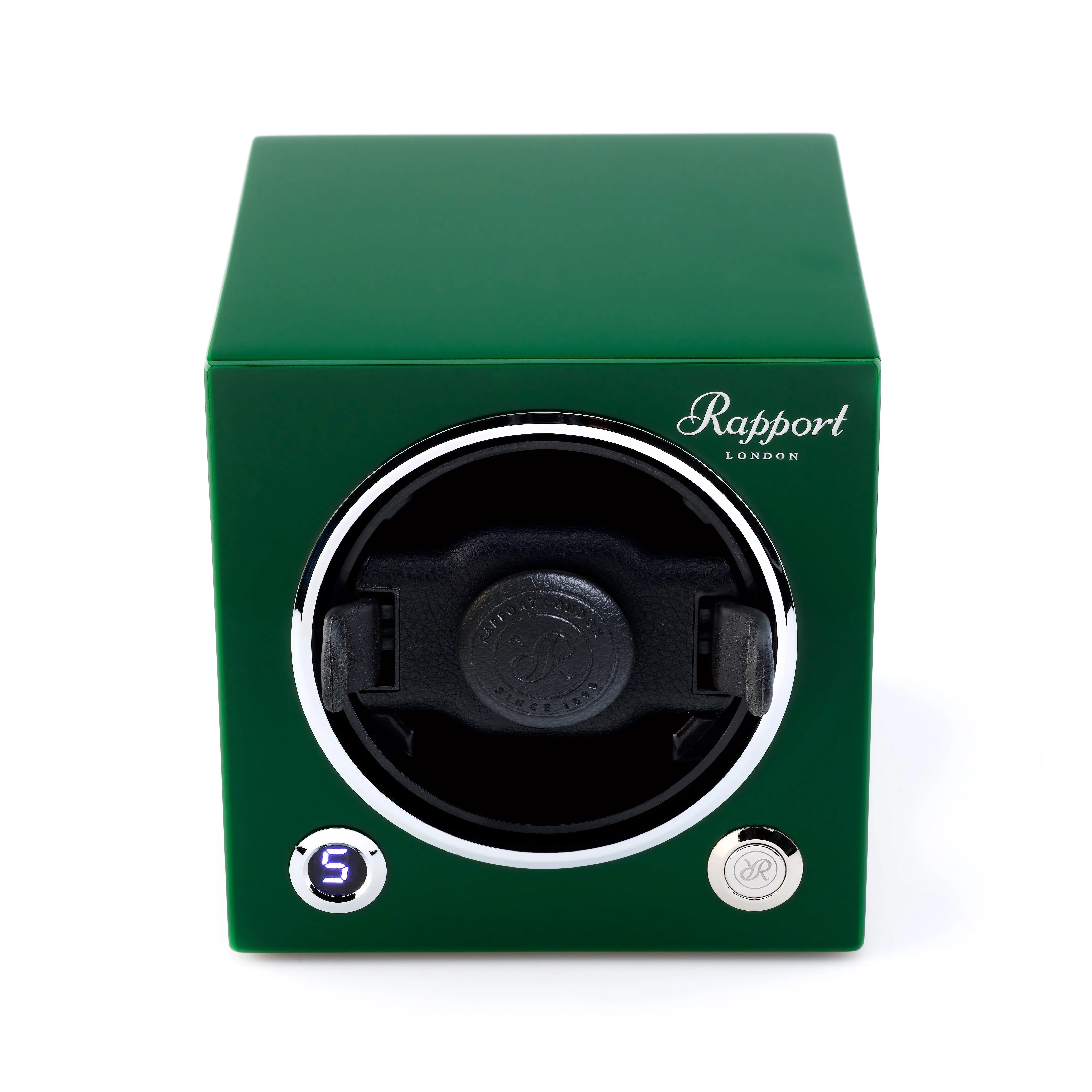Rapport Evo Cube Single Watch Winder - Racing Green