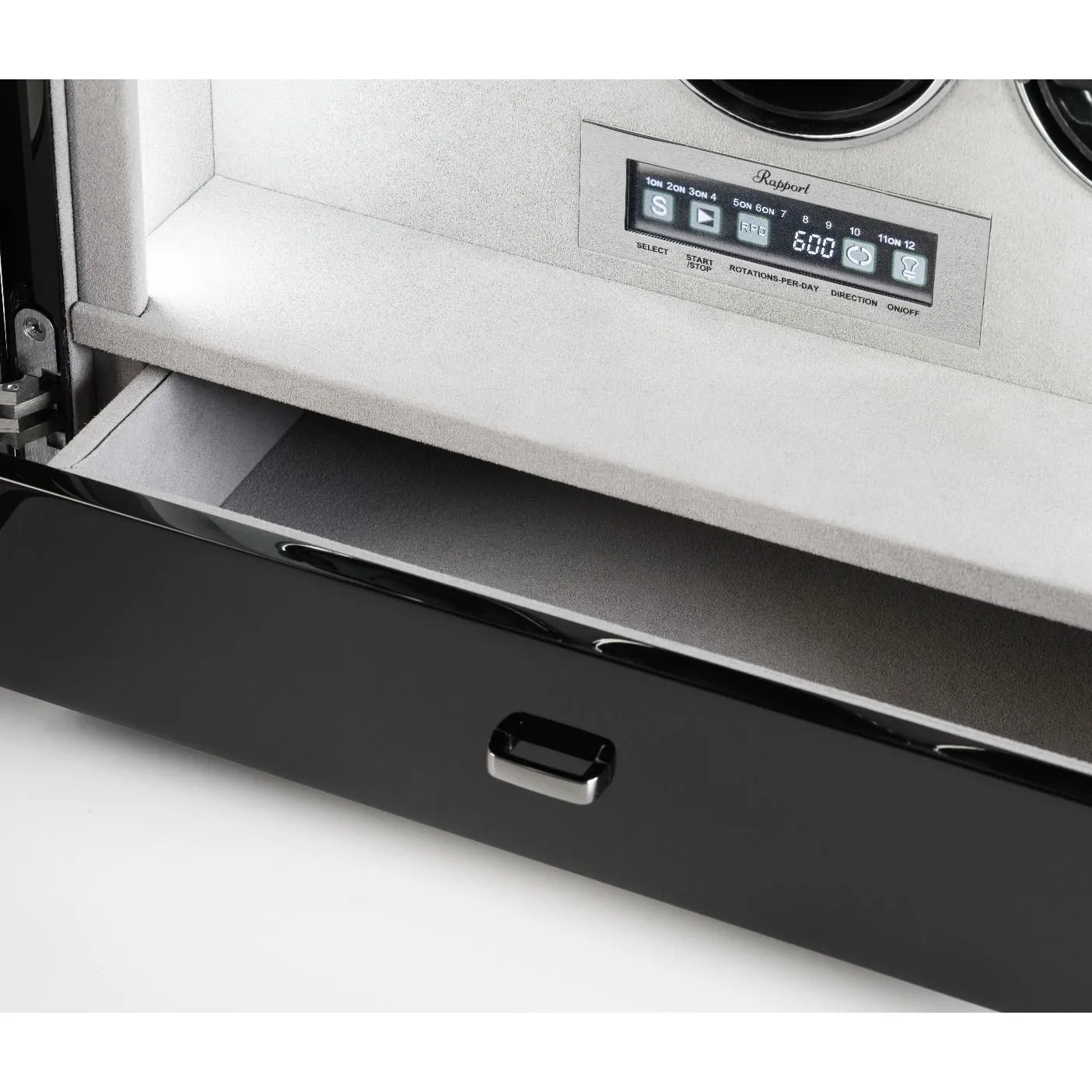 Rapport - Paramount 9-Unit Watch Winder in Ebony | W209