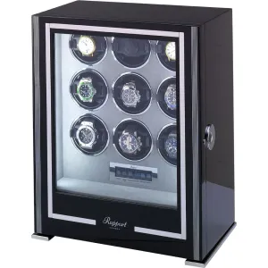 Rapport - Paramount 9-Unit Watch Winder in Ebony | W209