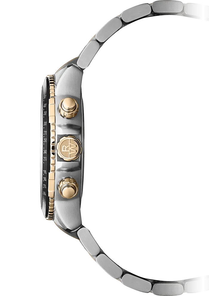 Raymond Weil 8570-SP5-20001 Tango 300 Men's Quartz Chronograph Classic Two-Tone Rose Gold Watch