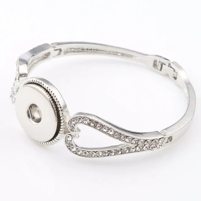 Rhinestone Snap Bracelet
