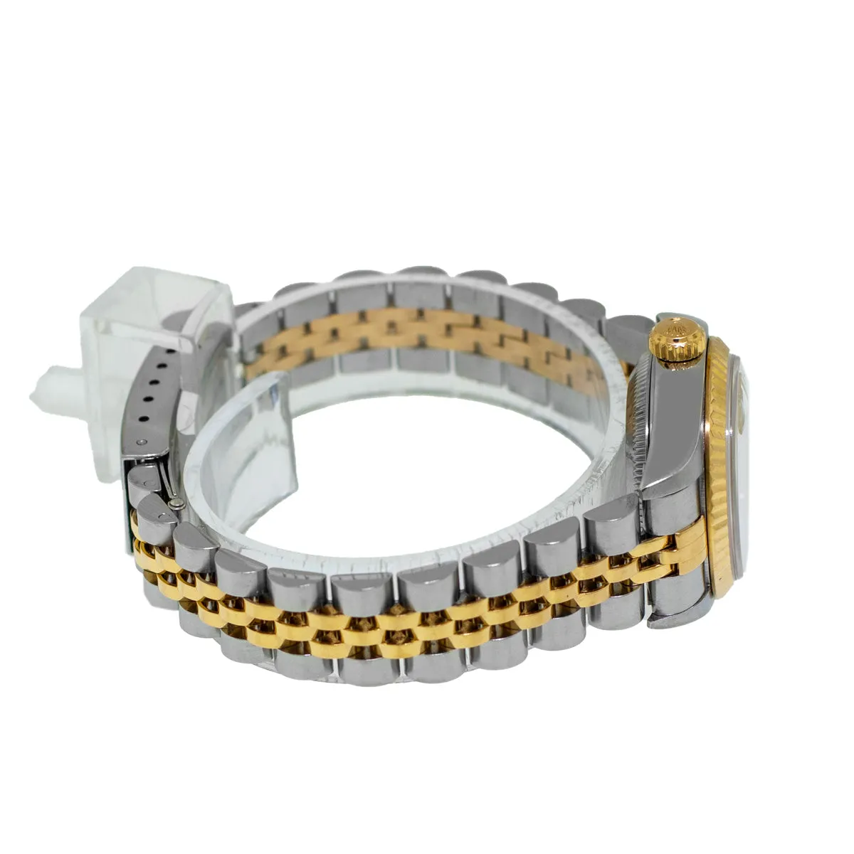 Rolex Datejust 26mm Yellow Gold & Steel Rhodium Diamond Dial and Fluted Bezel 79173