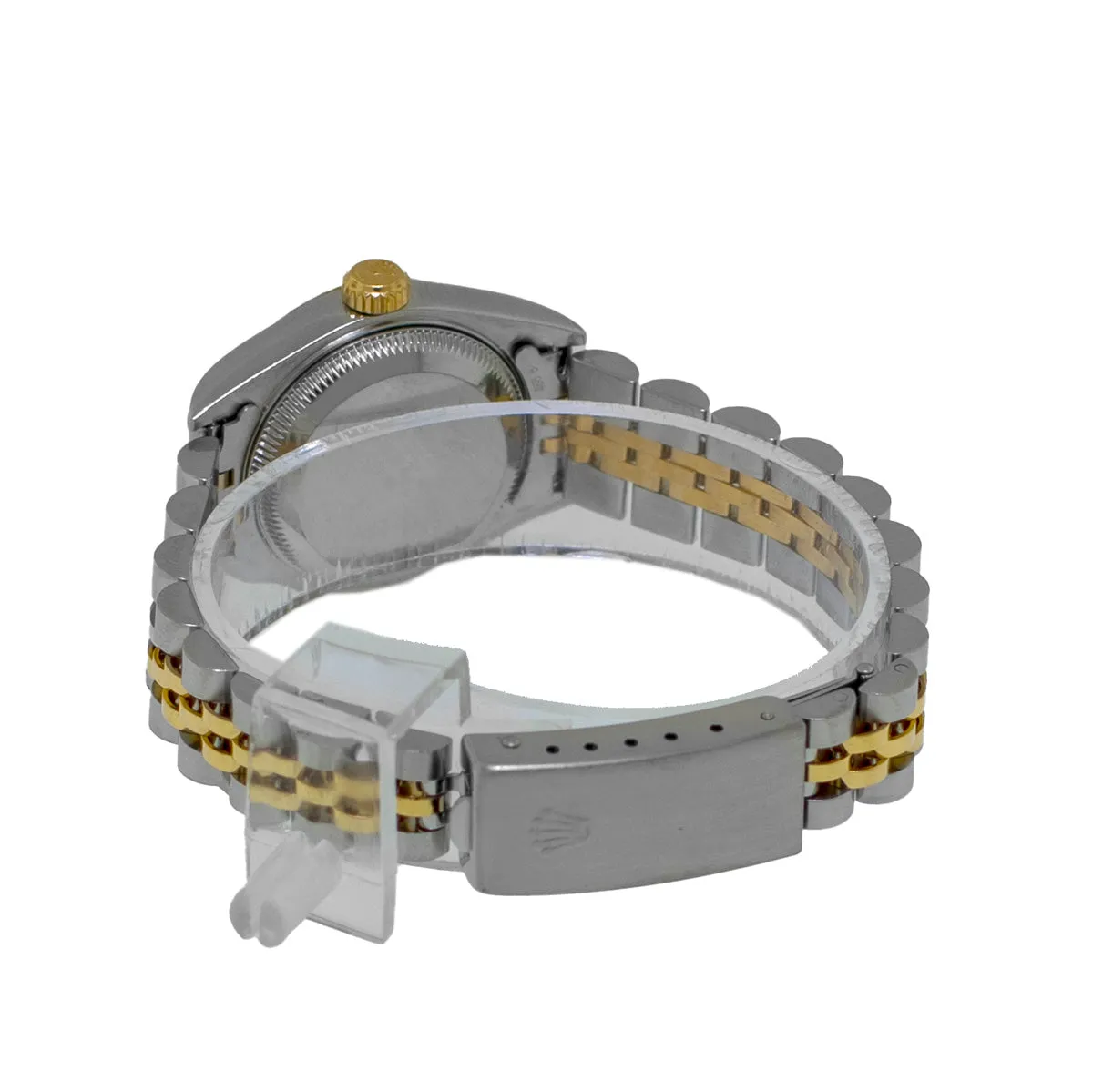 Rolex Datejust 26mm Yellow Gold & Steel Rhodium Diamond Dial and Fluted Bezel 79173