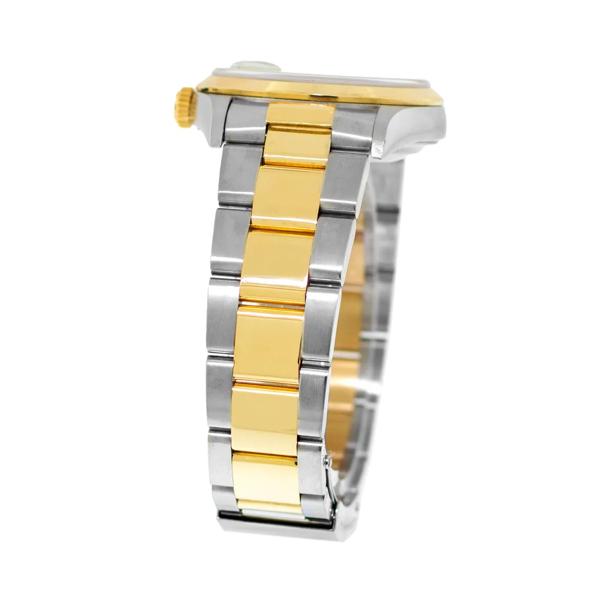 Rolex Datejust 36mm 18K Yellow Gold & Steel Slate Roman Dial Smooth Bezel 16203