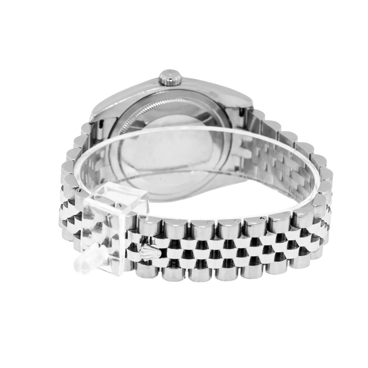Rolex Datejust 36mm White Gold & Steel Rhodium Roman Dial & Fluted Bezel 116234