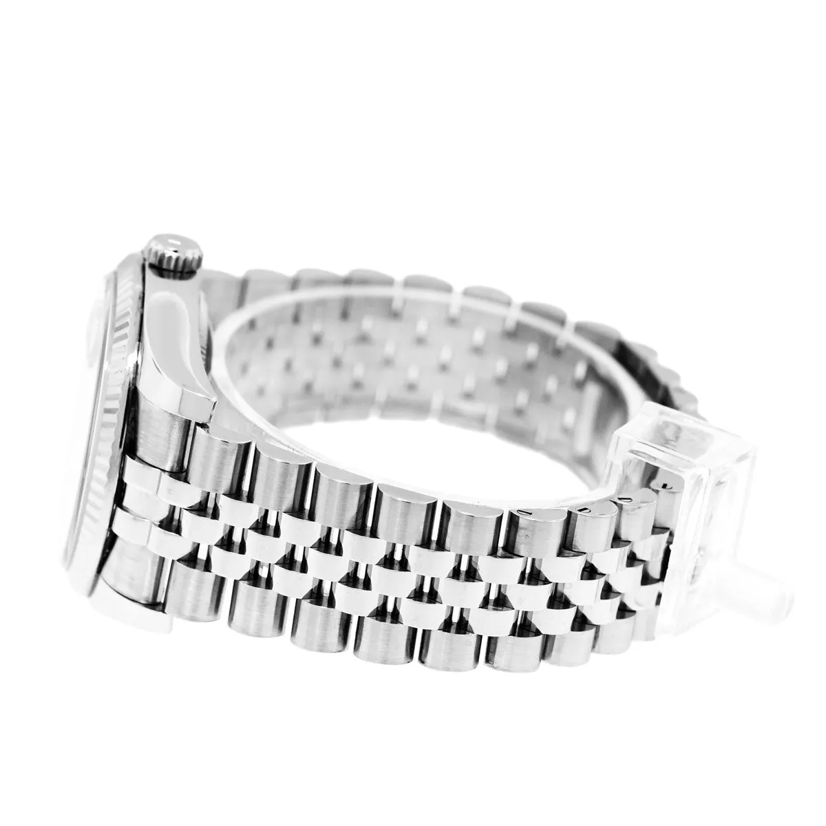 Rolex Datejust 36mm White Gold & Steel Rhodium Roman Dial & Fluted Bezel 116234
