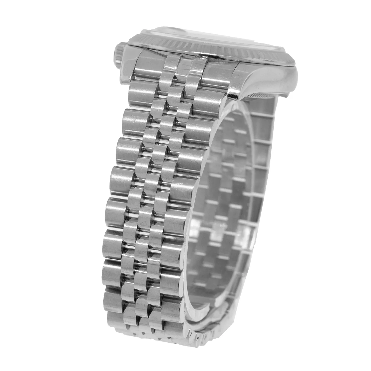 Rolex Datejust 36mm White Gold & Steel Silver Index Dial & Fluted Bezel 116234